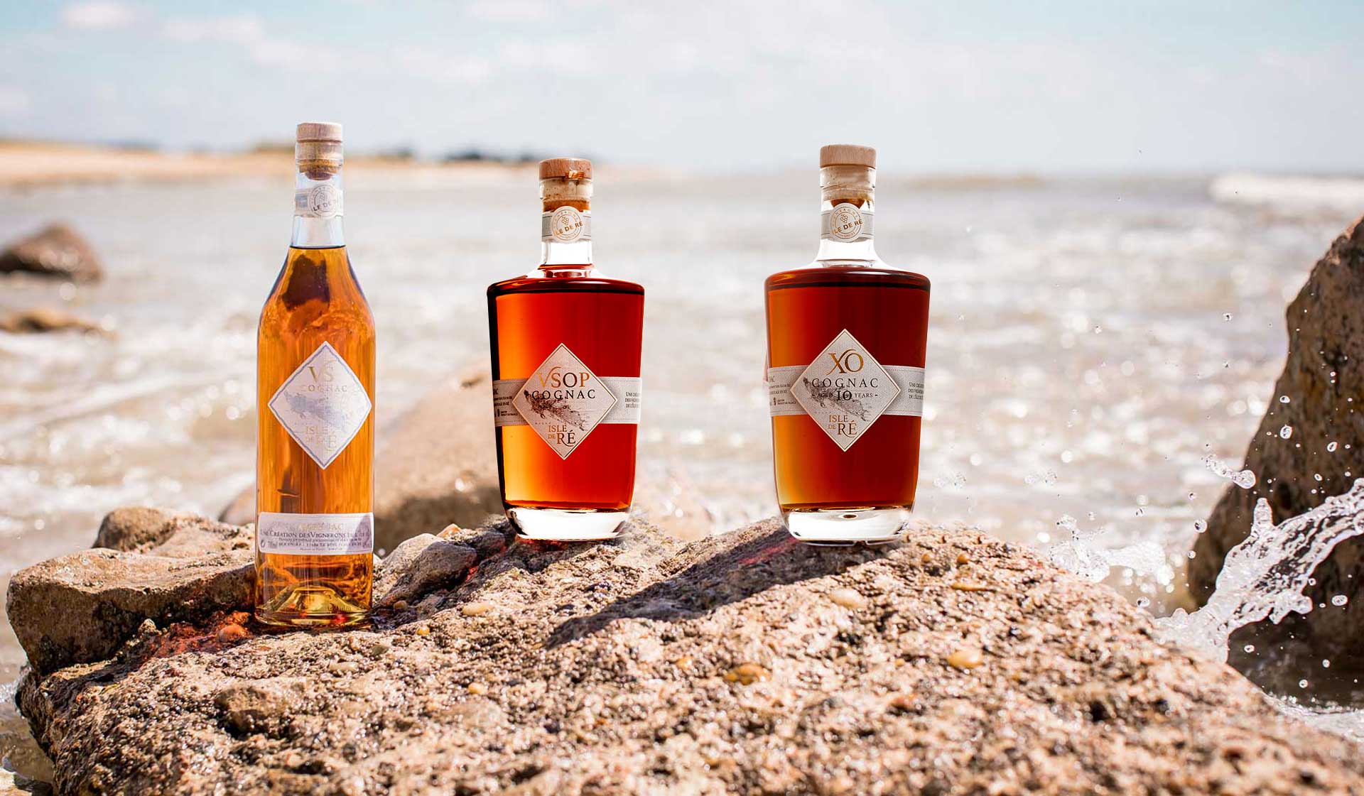 visuel gammes cognacs vignerons île de Ré cave coopérative UNIRE